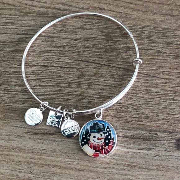 Alex and Ani snowman bracelet EUC - Picture 1 of 2